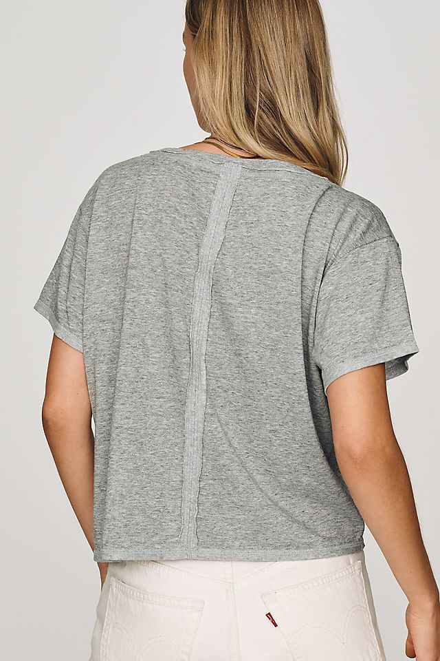 Pilcro Women's V-Neck Cotton Blend Tee 52.1cm