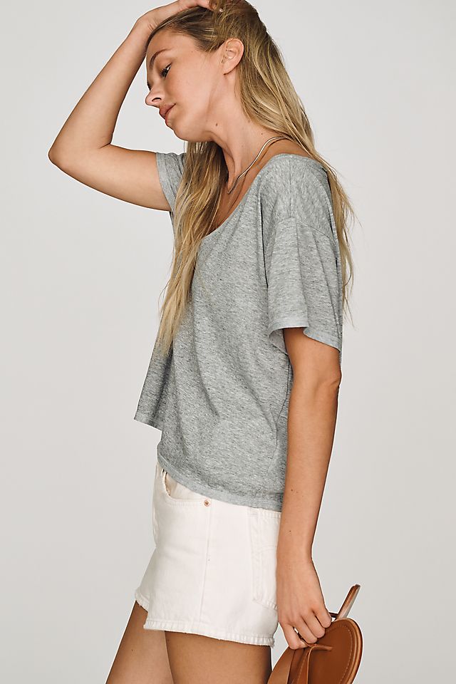 Pilcro Women's V-Neck Cotton Blend Tee 52.1cm
