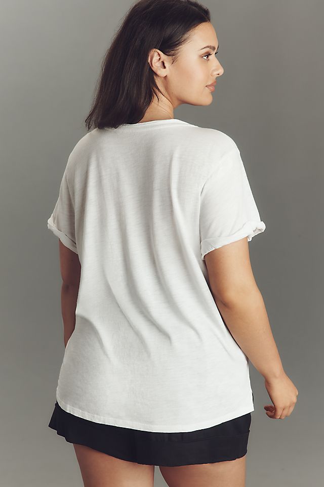 Pilcro Quinn Women's Cotton Modal V-Neck Tee 60.3cm