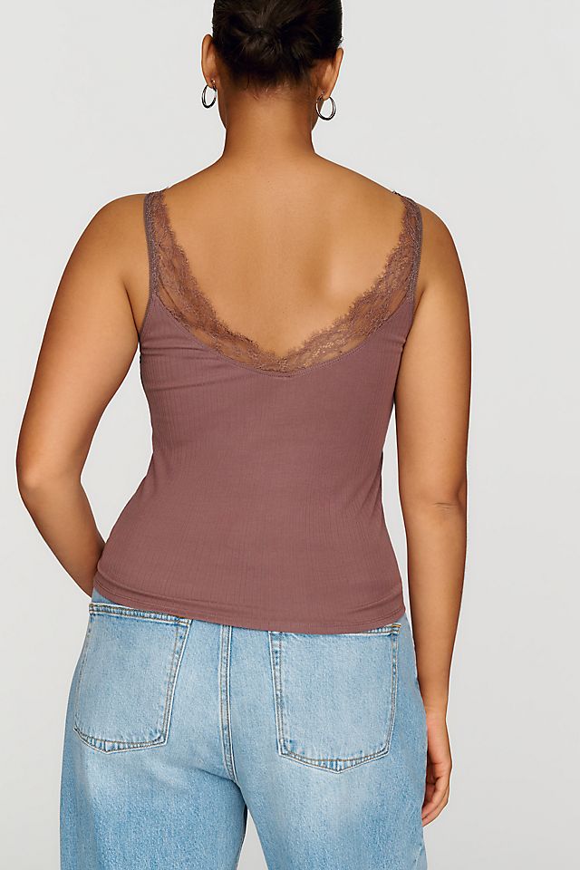 LyreBird Modaluxe Women's Lace-Trim Tank 33cm
